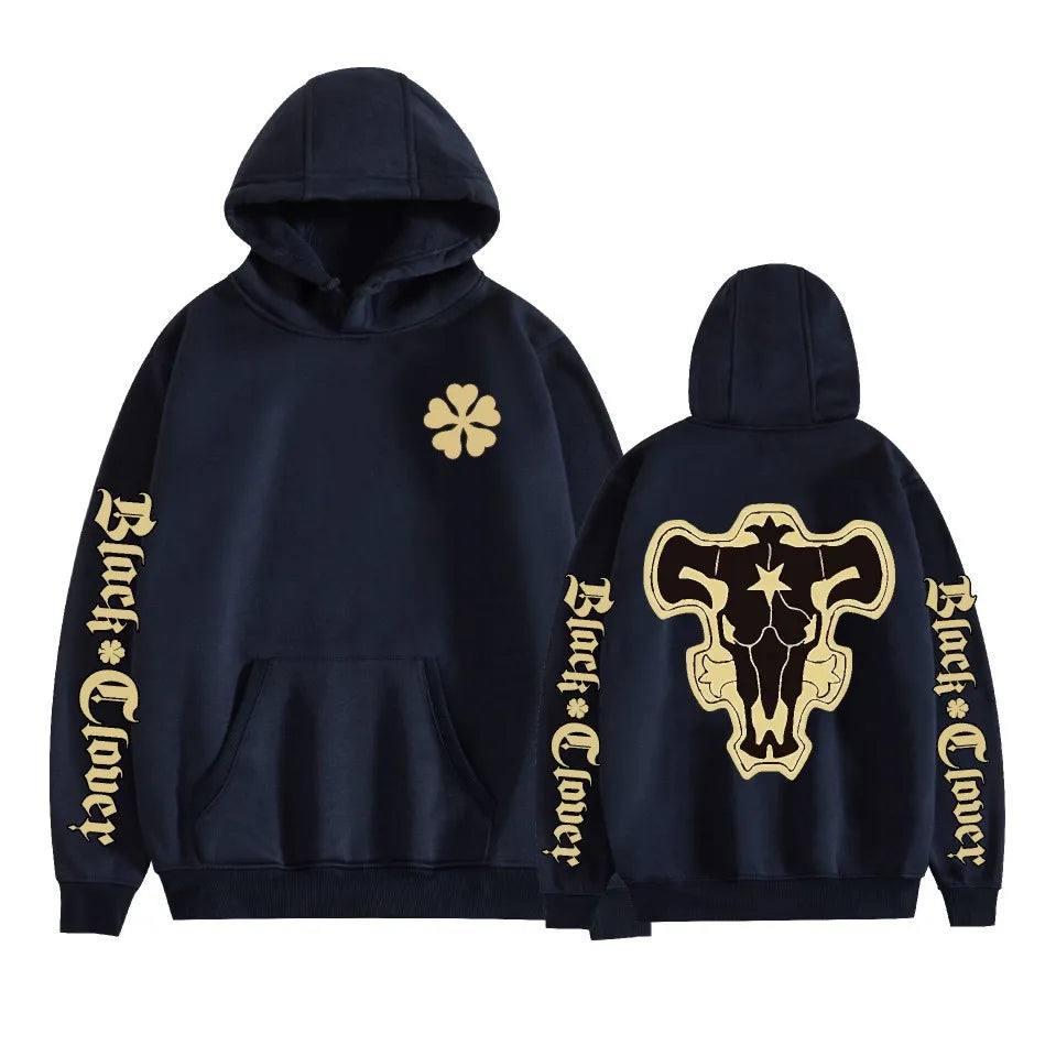 Black Clover Black Clover Anime Printed Hoodie with Velvet Hoodie Anime Hoodie